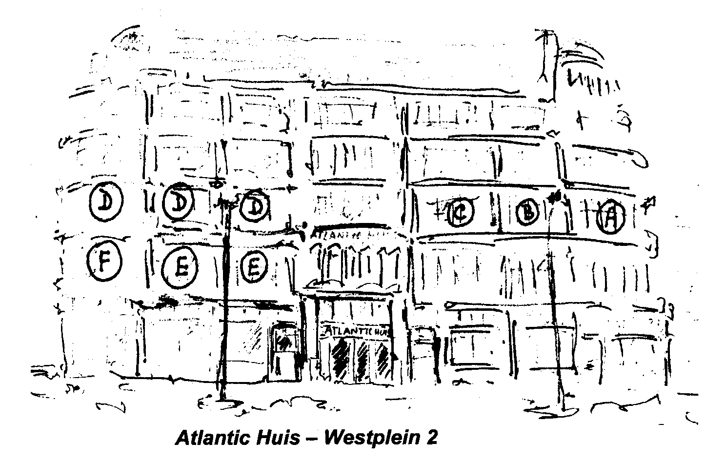 Indeling Atlantic Huis Westplein 2 Rotterdam